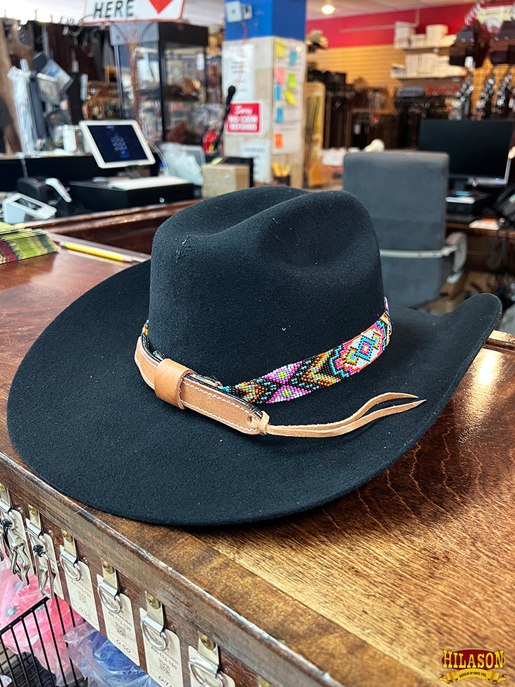 HILASON Beaded American Style Western Cowgirl Handmade Hatband | Hat Band Women Cowboy Headbands for Bands