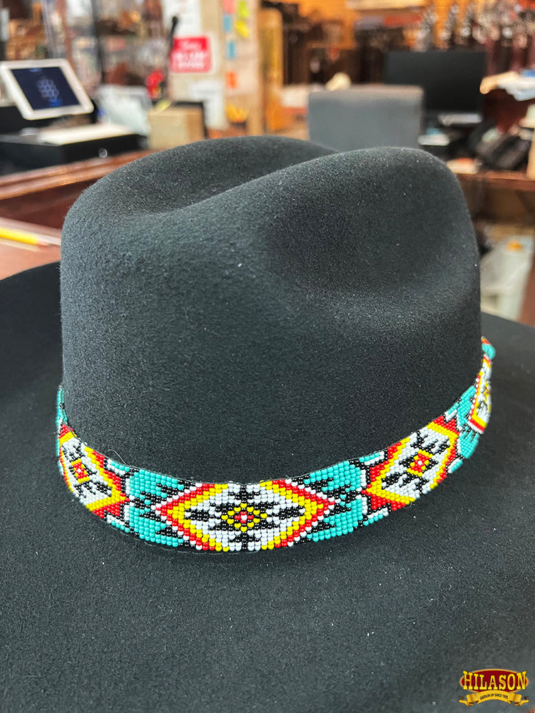HILASON Beaded American Style Western Cowgirl Handmade Hatband | Hat Band Women Cowboy Headbands for Bands