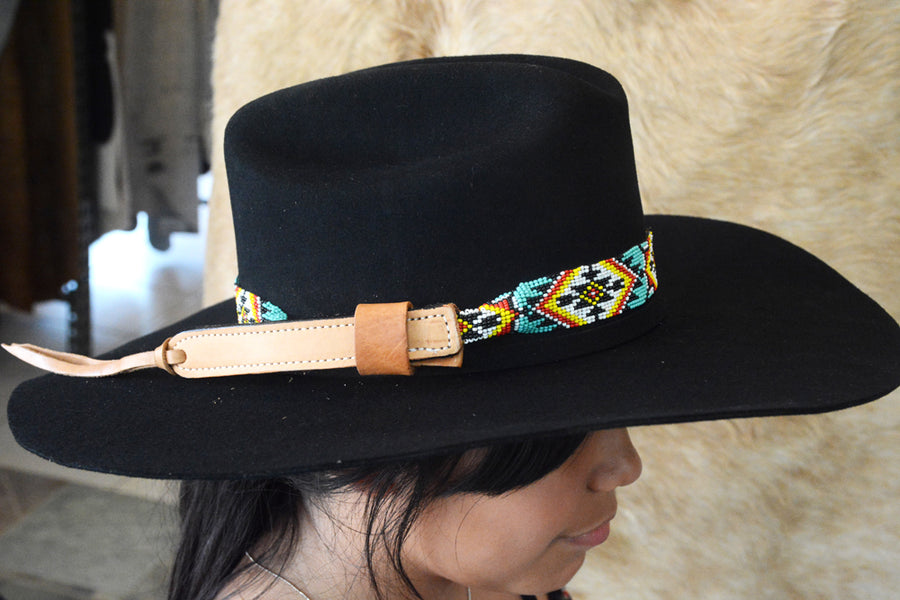 HILASON Beaded American Style Western Cowgirl Handmade Hatband | Hat Band Women Cowboy Headbands for Bands