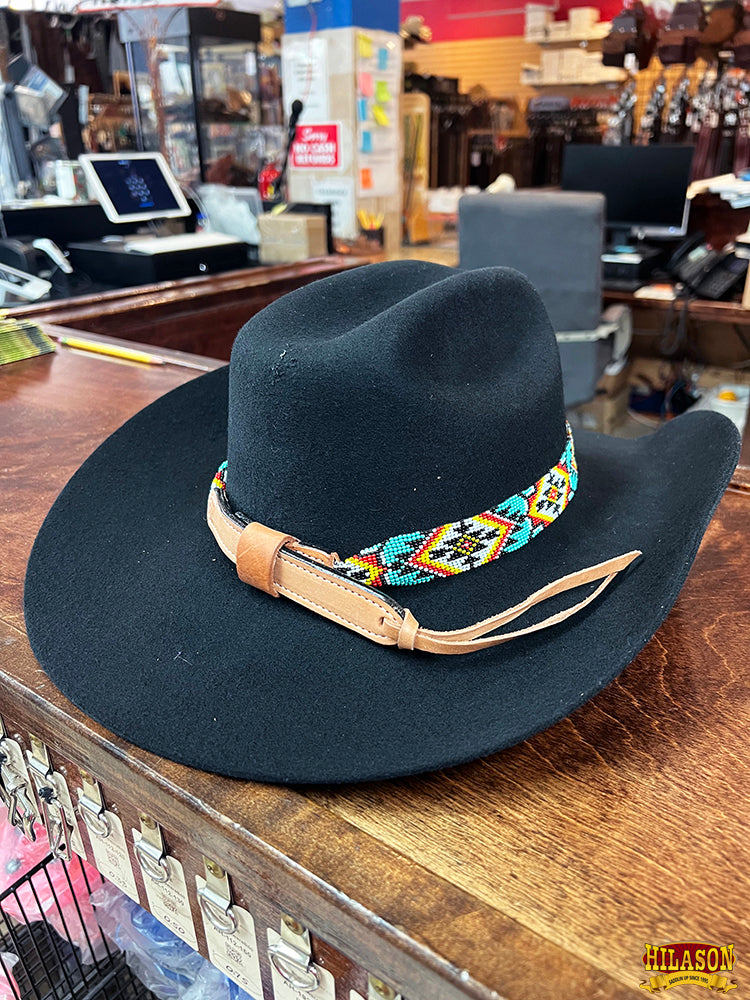 HILASON Beaded American Style Western Cowgirl Handmade Hatband | Hat Band Women Cowboy Headbands for Bands