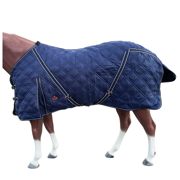 HILASON Western Horse Stable Turnout Blanket Quilted Blue - Uhorse