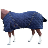 84 In HILASON Western Horse Stable Turnout Blanket Quilted Blue - Uhorse