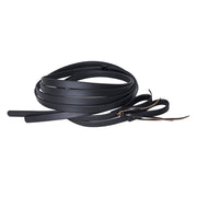 HILASON HilaCore Western Horse Split Rein Black, All-Weather Coated Webbing