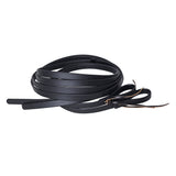 HILASON HilaCore Western Horse Split Rein Black, All-Weather Coated Webbing