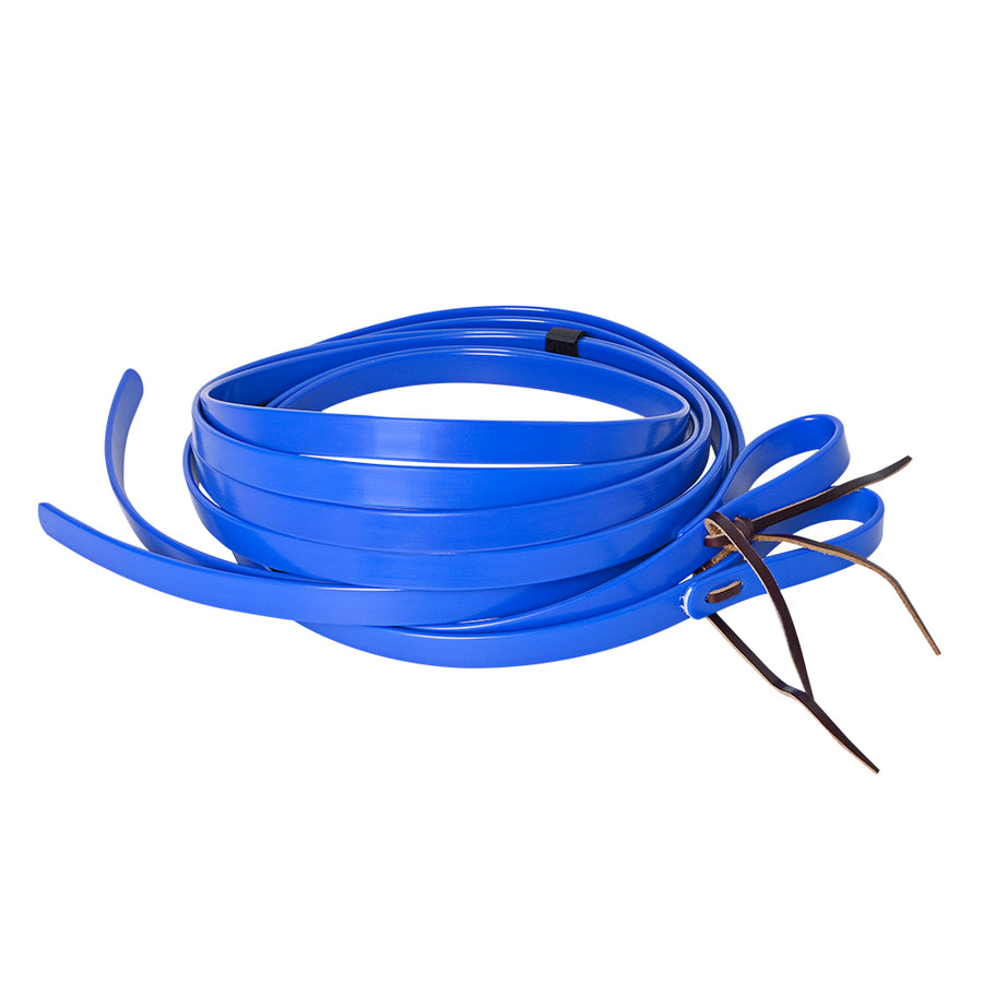 HILASON Western Biothane Leather Horse Split Rein Royal Blue - Uhorse