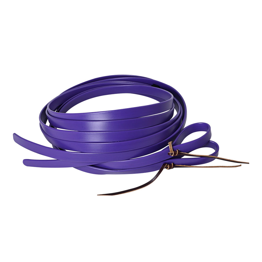 HILASON Western Biothane Leather Horse Split Rein Purple - Uhorse