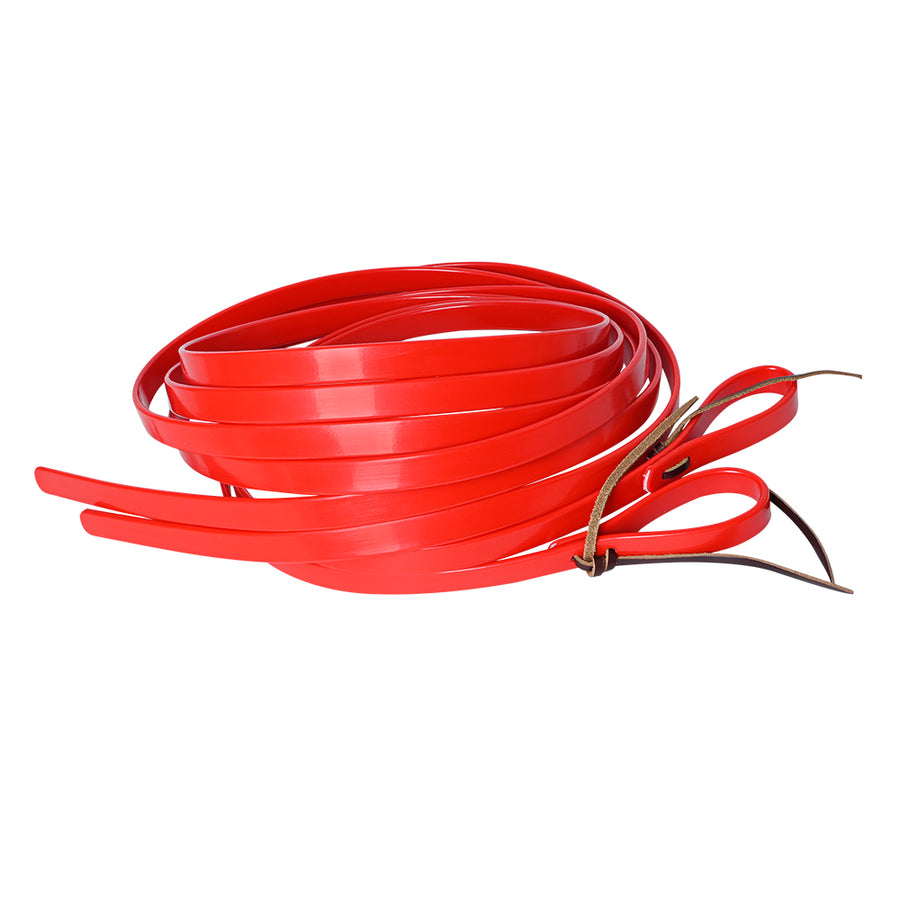 HILASON Western Biothane Leather Horse Split Rein Red - Uhorse