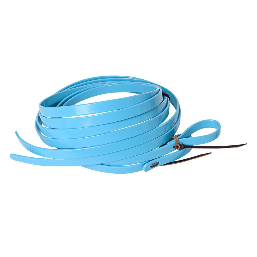 HILASON Western Biothane Leather Horse Split Rein Turquoise - Uhorse