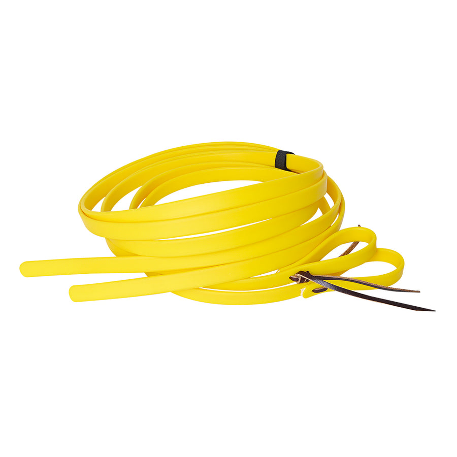HILASON Western Biothane Leather Horse Split Rein Yellow - Uhorse