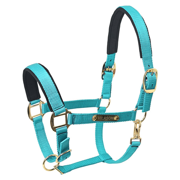 Medium HILASON W. H. Top Grade Nylon Comfortable & Flexible Halter – by Hilason – Cowboy and equestrian accessories
