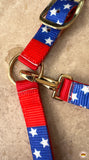 HILASON Western Horse Top Grade Nylon Comfortable & Flexible Halter US Flag