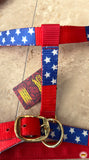 HILASON Western Horse Top Grade Nylon Comfortable & Flexible Halter US Flag