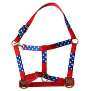 HILASON Western Horse Top Grade Nylon Comfortable & Flexible Halter US Flag