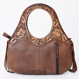 ADBG1197 American Darling Hand Tooled Hair On Genuine Leather Women Bag Western Handbag Purse