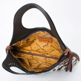 ADBG1197 American Darling Hand Tooled Hair On Genuine Leather Women Bag Western Handbag Purse