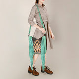 American Darling ADBG1199 Hand Tooled Genuine Leather Women Bag Western Handbag Purse