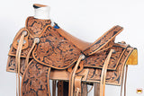 HILASON Western Ranch Roping Cowboy Horse Saddle American Leather Tan