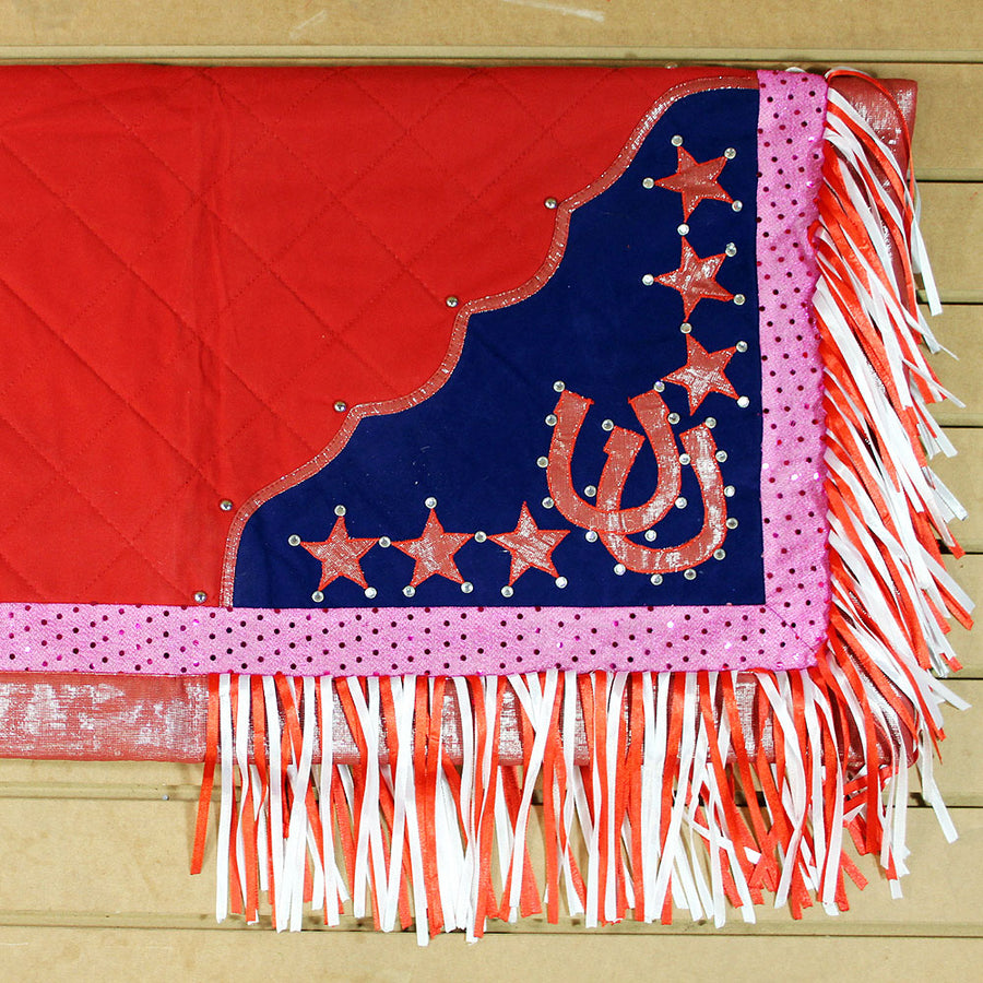Csb920 Hilason W. Show Barrel Racing Rodeo Saddle Blanket Pad Pink & by Hilason – Cowboy and equestrian accessories
