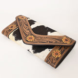 OHLAY WALLET Hand Tooled Hair-on Genuine Leather women bag western handbag purse