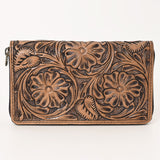 OHLAY WALLET Hand Tooled  Genuine Leather women bag western handbag purse