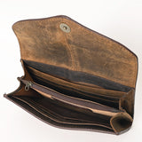 OHLAY WALLET Hand Tooled Genuine Leather women bag western handbag