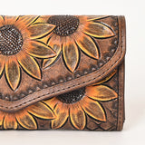 OHLAY WALLET Hand Tooled  Genuine Leather women bag western handbag purse