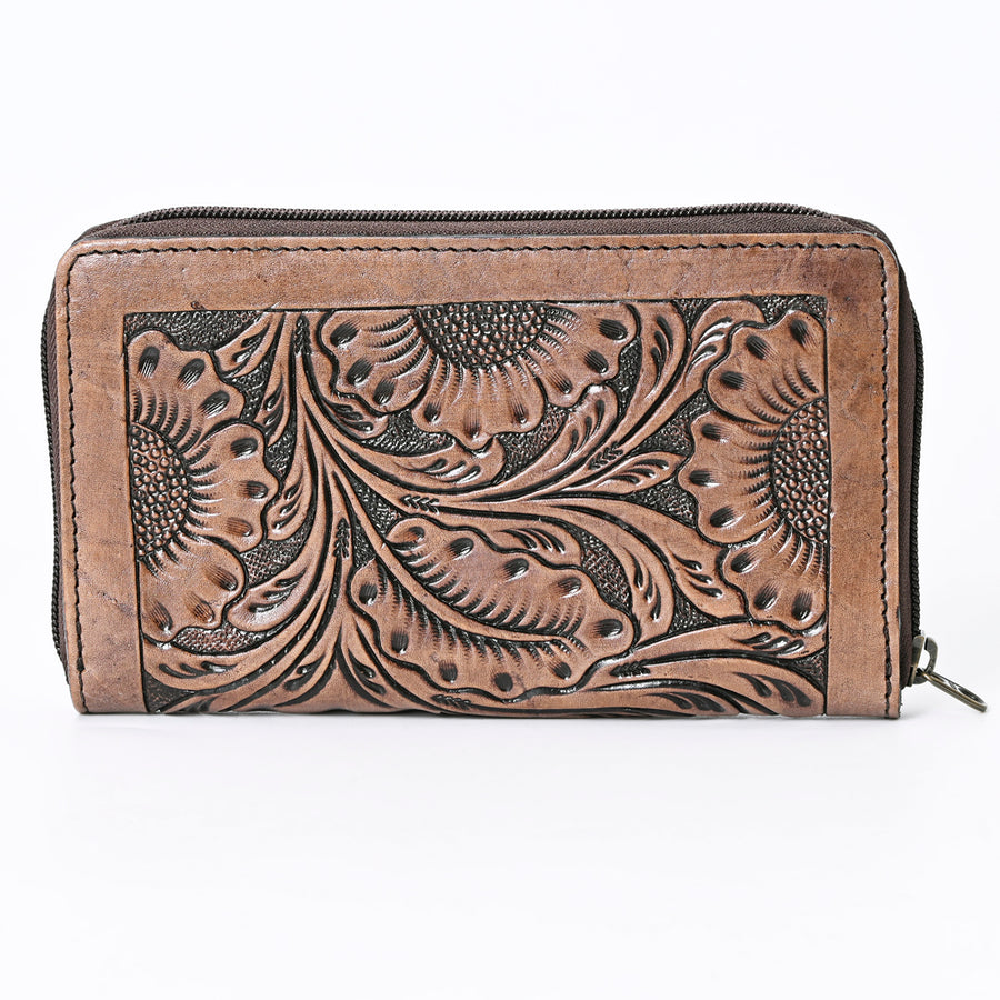 OHLAY Wallet Hand Tooled Genuine Leather Women Bag Western Handbag Purse | Womens Handbags |Leather Belt for Summer