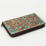 OHLAY WALLET Hand Tooled  Genuine Leather women bag western handbag purse