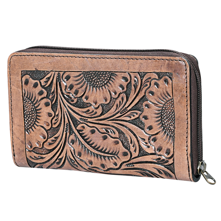 OHLAY WALLET Hand Tooled Genuine Leather women bag western handbag purse - Uhorse