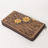 OHLAY WALLET Hand Tooled  Genuine Leather women bag western handbag purse