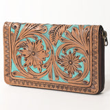 OHLAY Wallet Hand Tooled Genuine Leather Women Bag Western Handbag Purse | Womens Handbags |Leather Belt for Summer