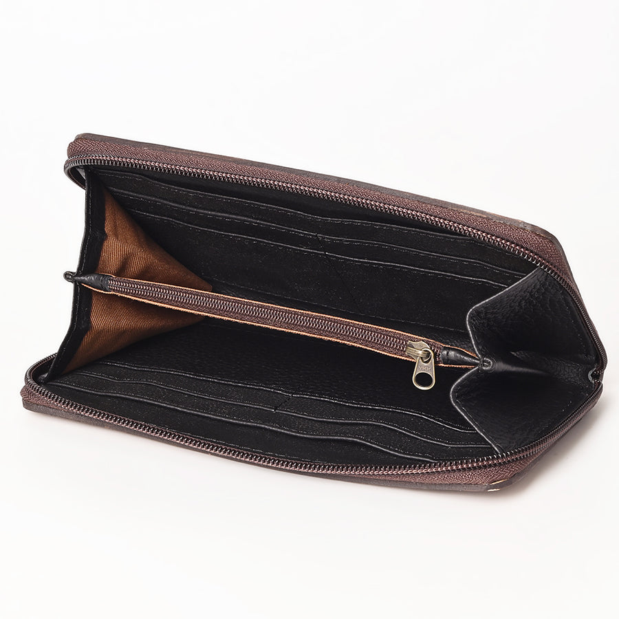 OHLAY Wallet Hand Tooled Genuine Leather Women Bag Western Handbag Purse | Womens Handbags |Leather Belt for Summer