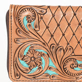 OHLAY WALLET Hand Tooled  Genuine Leather women bag western handbag purse