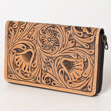 OHLAY WALLET Hand Tooled  Genuine Leather women bag western handbag purse