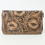 OHLAY WALLET Hand Tooled  Genuine Leather women bag western handbag purse