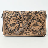 OHLAY WALLET Hand Tooled  Genuine Leather women bag western handbag purse