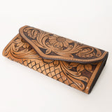 OHLAY WALLET Hand Tooled  Genuine Leather women bag western handbag purse