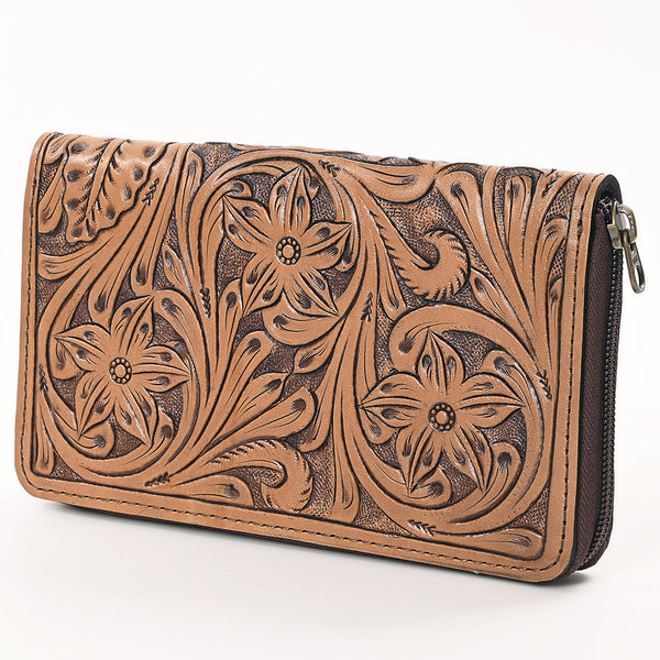 OHLAY WALLET Hand Tooled Genuine Leather women bag western handbag purse - Uhorse