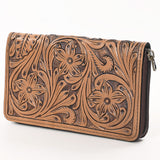 OHLAY WALLET Hand Tooled  Genuine Leather women bag western handbag purse