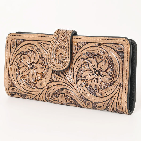 OHLAY WALLET Hand Tooled Genuine Leather women bag western handbag purse - Uhorse