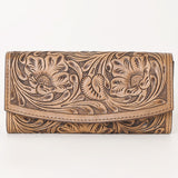 OHLAY WALLET Hand Tooled  Genuine Leather women bag western handbag purse