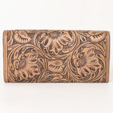 OHLAY WALLET Hand Tooled  Genuine Leather women bag western handbag purse