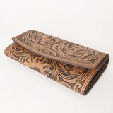 OHLAY WALLET Hand Tooled  Genuine Leather women bag western handbag purse