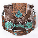 Ohlay Bags KBG179 CROSS BODY Hand Tooled Embossed Hair-on Genuine Leather women bag western handbag purse