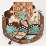 Ohlay Bags KBG179 CROSS BODY Hand Tooled Embossed Hair-on Genuine Leather women bag western handbag purse