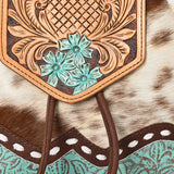 Ohlay Bags KBG179 CROSS BODY Hand Tooled Embossed Hair-on Genuine Leather women bag western handbag purse