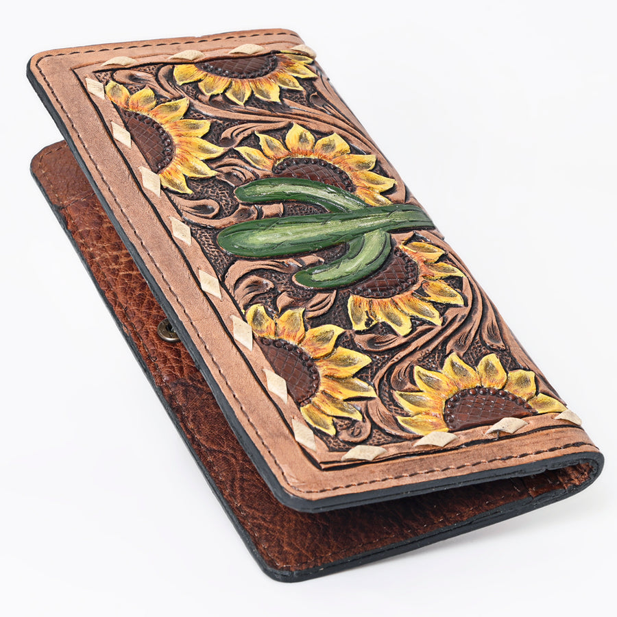 OHLAY Wallet Hand Tooled Genuine Leather Women Bag Western Handbag Purse | Womens Handbags |Leather Belt for Summer