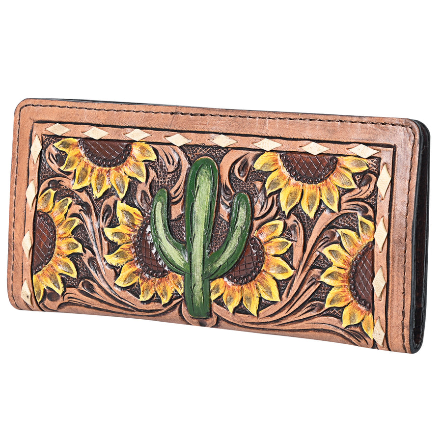 OHLAY WALLET Hand Tooled Genuine Leather women bag western handbag purse - Uhorse