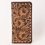 OHLAY WALLET Hand Tooled  Genuine Leather women bag western handbag purse