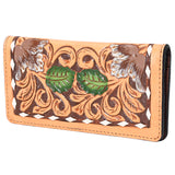 OHLAY WALLET Hand Tooled  Genuine Leather women bag western handbag purse